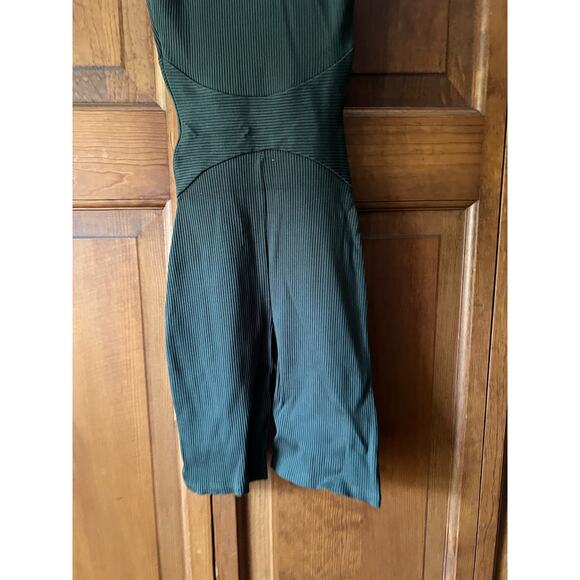 NWOT Naked Wardrobe Women's Snatched AF Sleeveless Romper Olive Green Size S - Picture 8 of 10